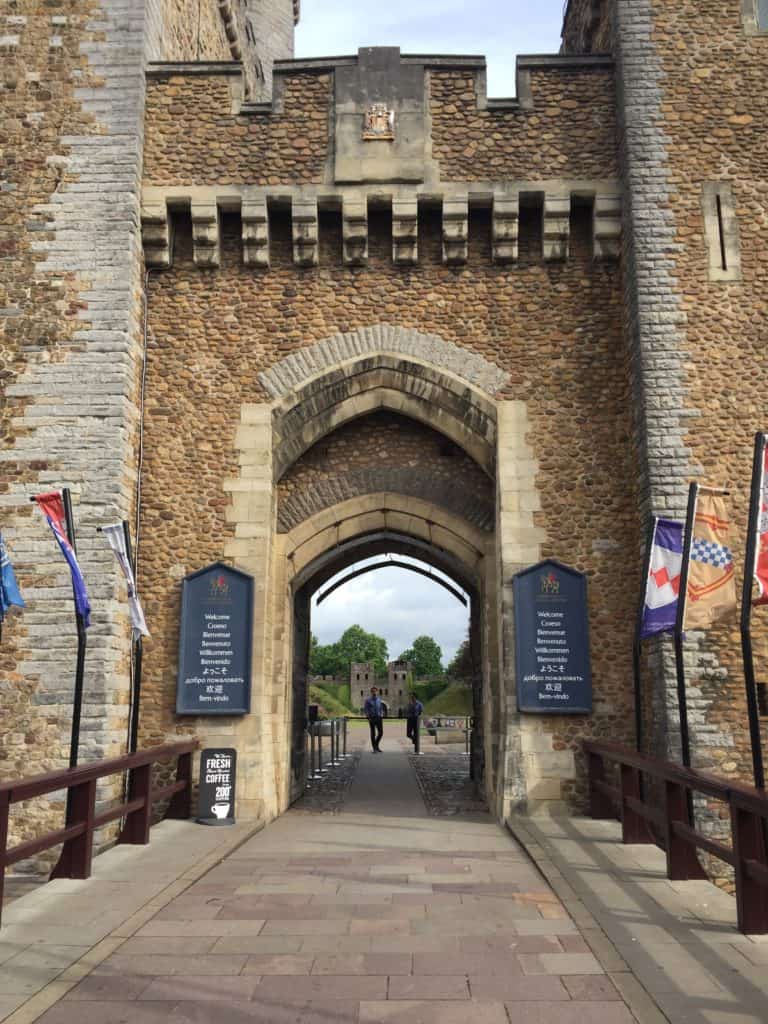 Cardiff Castle entrance
