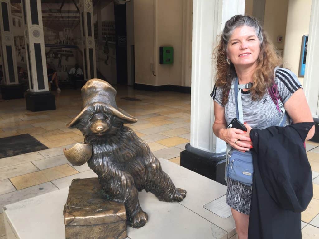 Paddington Bear statue at Paddington Station