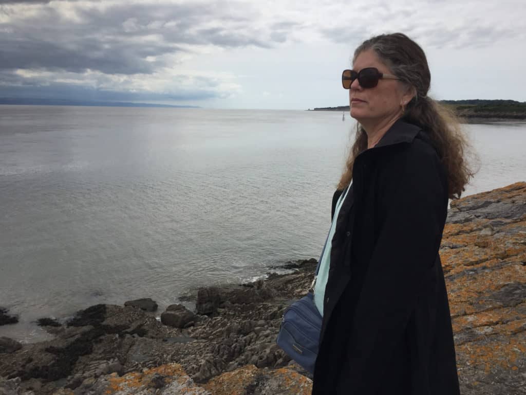 Looking out at the Bristol Channel in Barry Island. A visit by The Places Where We Go Podcast.