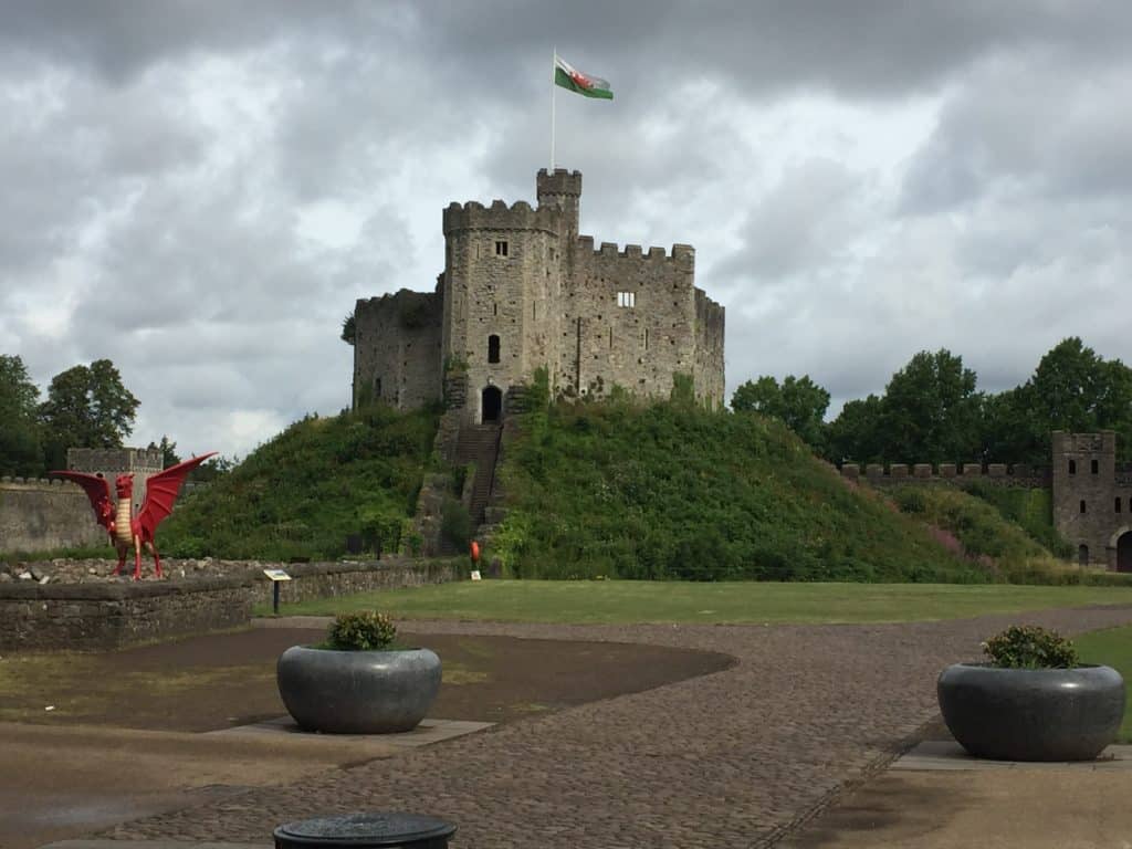 Cardiff Castle Keep and Grounds from a visit by The Places Where We Go Podcast