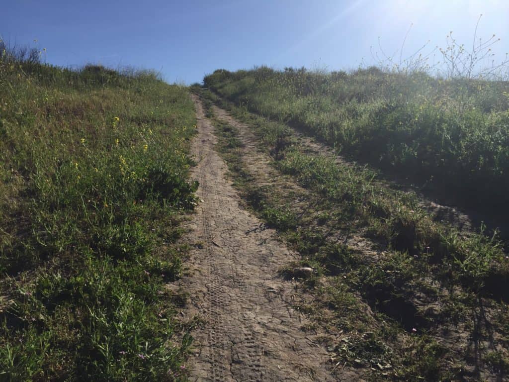 Hiking trail on Big Sky trail in Simi Valley, California