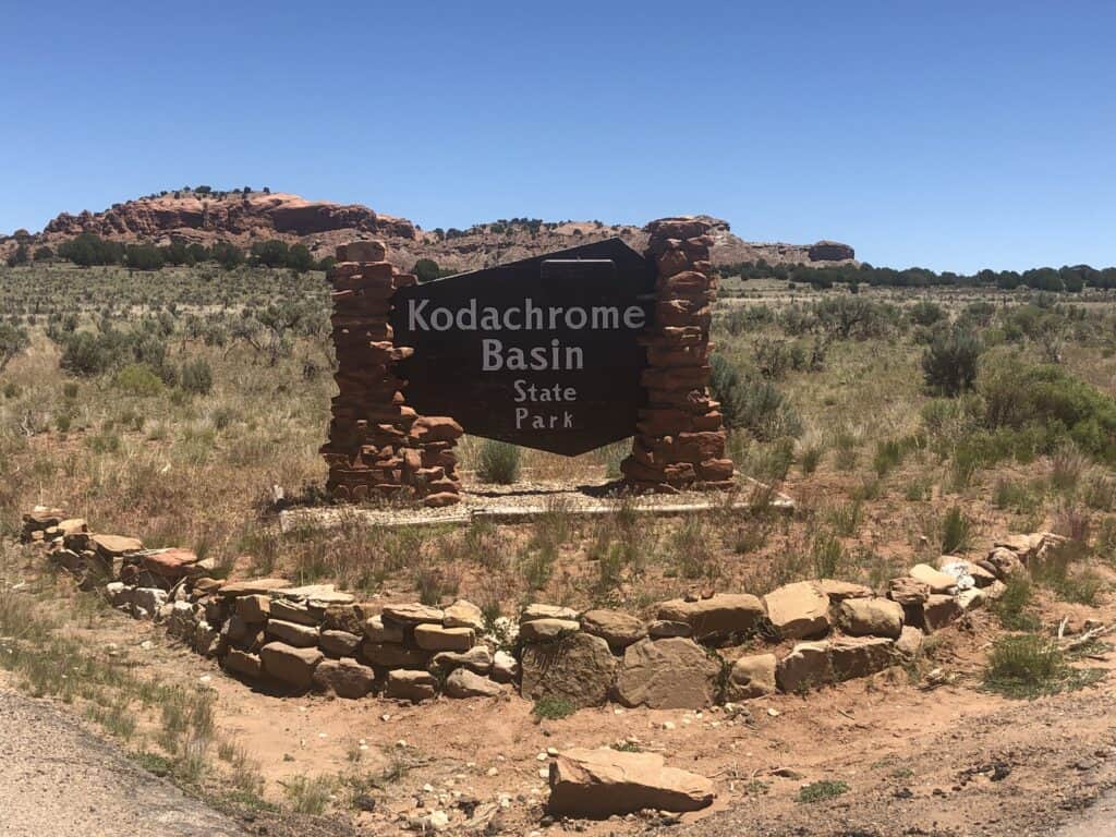 Kodachrome Basin State Park Sign