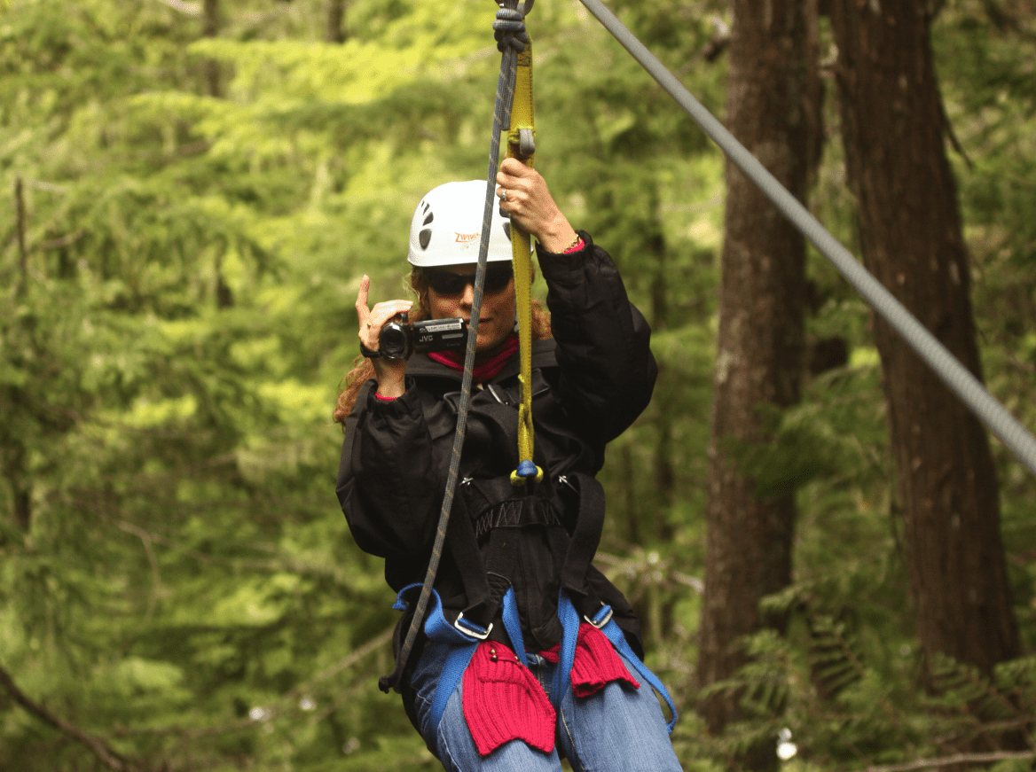 Zip Lining in Whistler