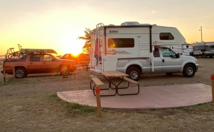 Lance camper for a cross country road trip