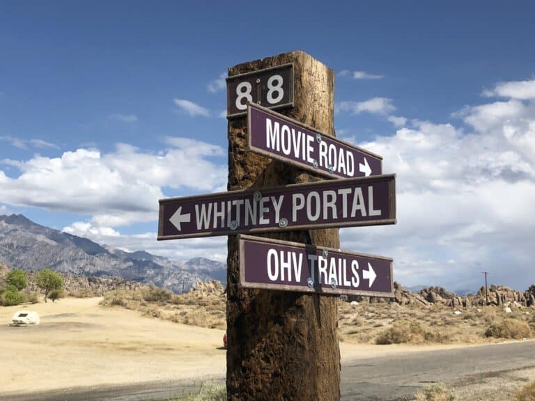 Alabama Hills Sign - Lone Pine California