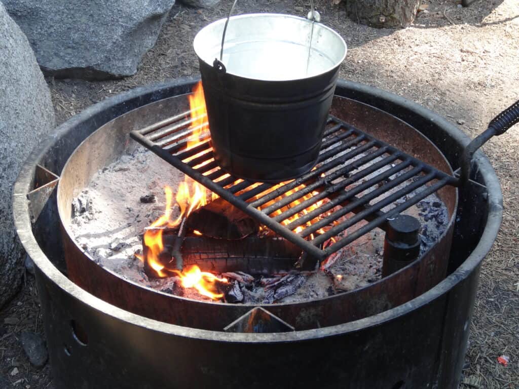 Our campfire pit at Lodgepole campground where the idea for "The Places Where We Go" started