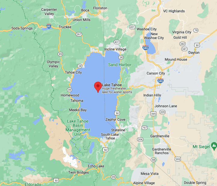 Lake Tahoe Map