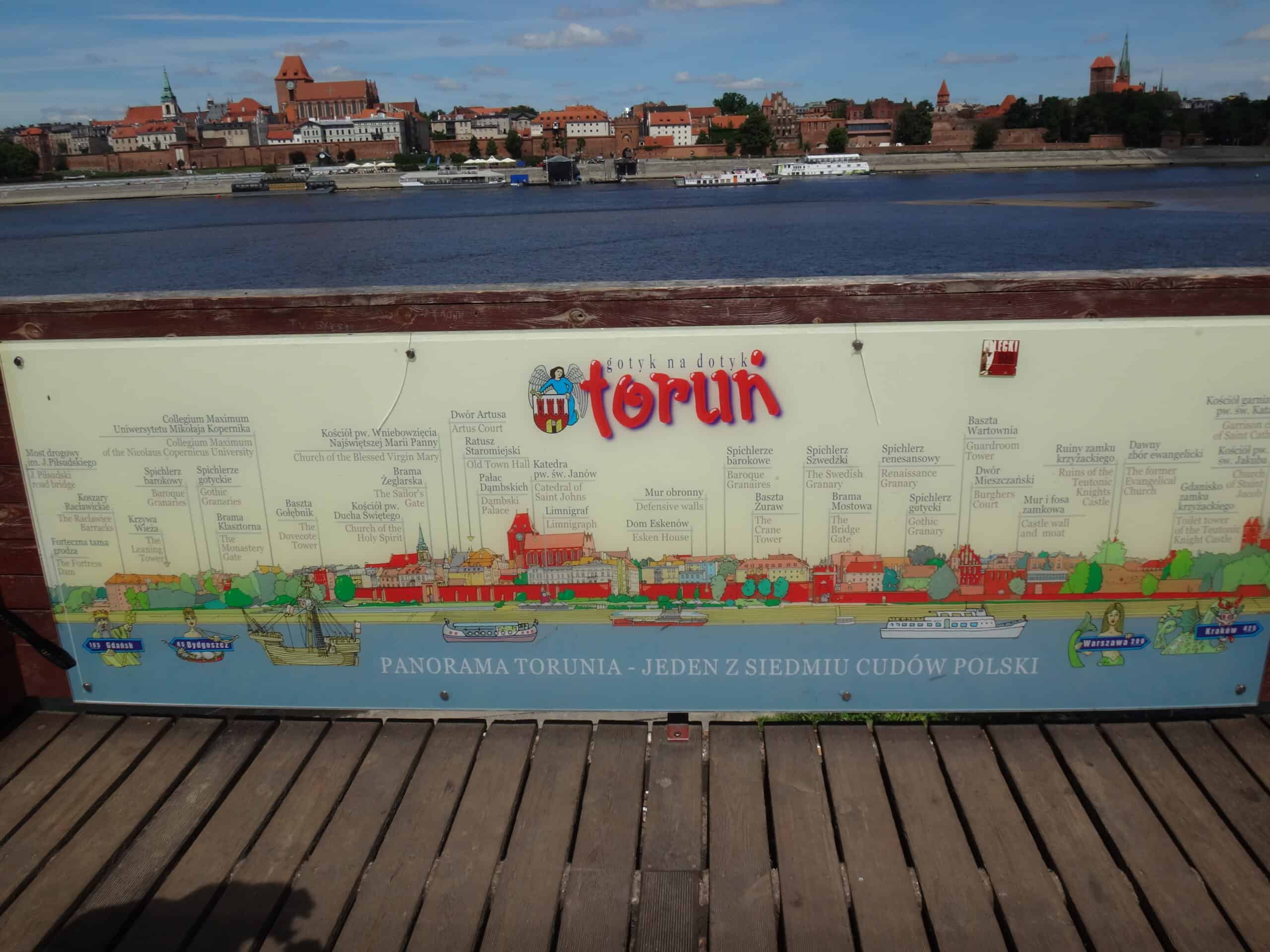 The Places Where We Go podcast views the panoramic view in Torun Poland