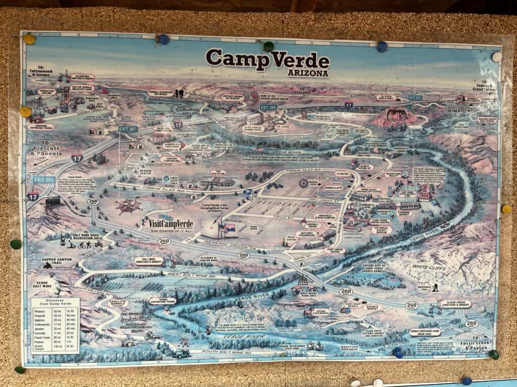 Camp Verde Arizona map depiction
