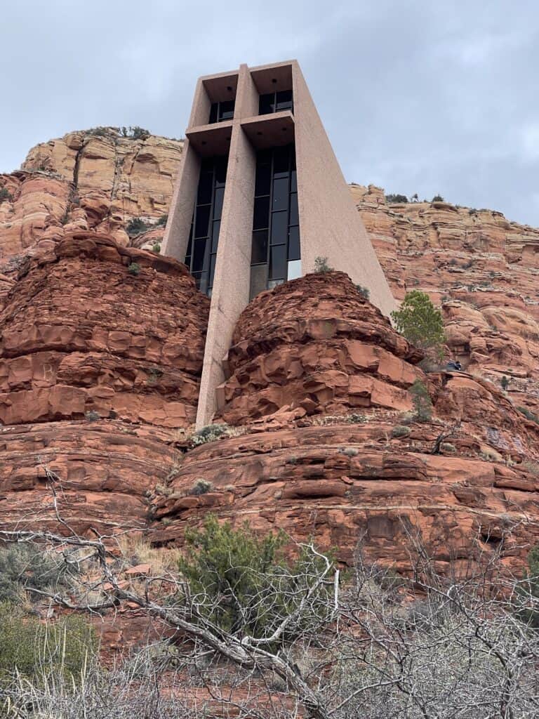 Chapel of the Holy Cross - outside view - photo by www.theplaceswherewego.com