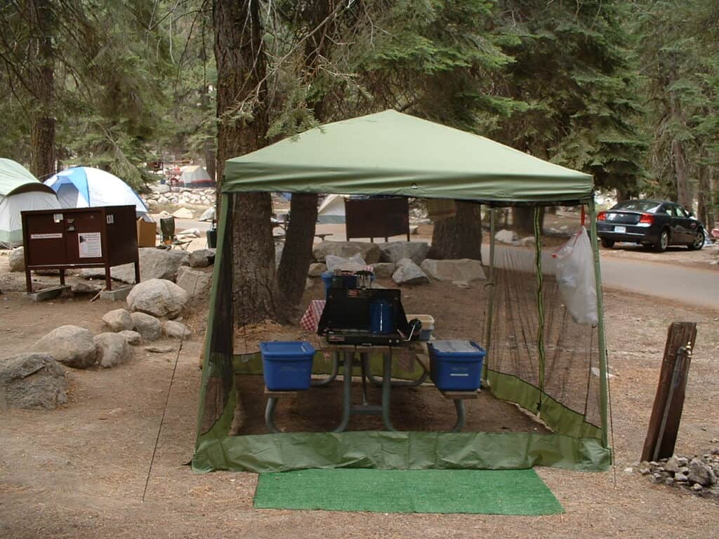 Campsite at Lodgepole Campground - Sequoia National Park - photo by www.theplaceswherewego.com