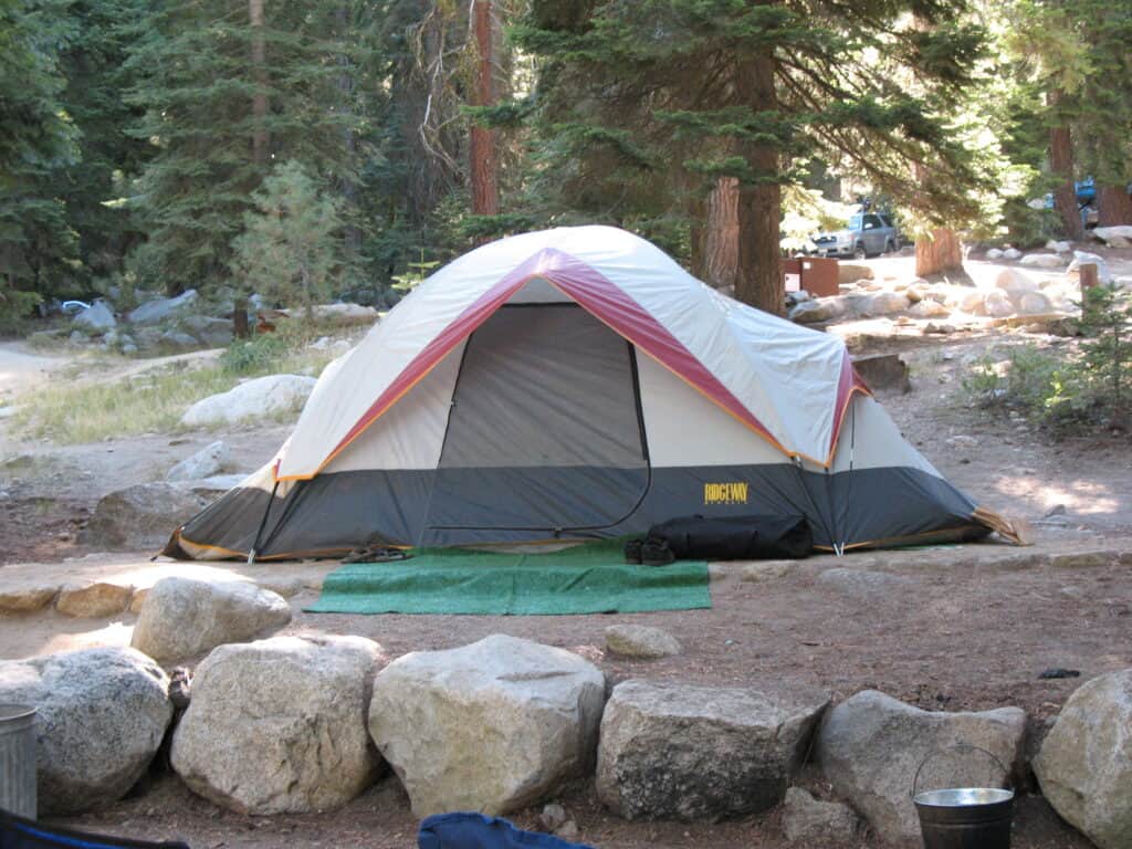 tent in Sequoia National Park - photo by www.theplaceswherewego.com