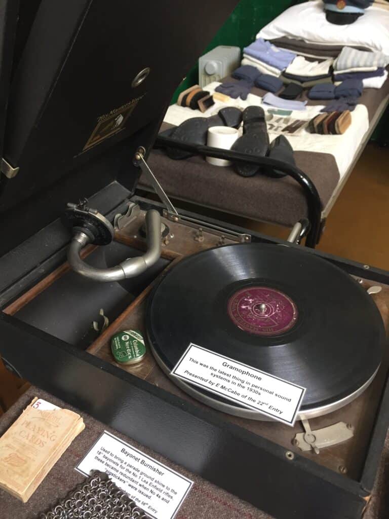 Gramophone display at Trenchard Museum RAF Halton - Presented by E. McCabe of the 22nd entry