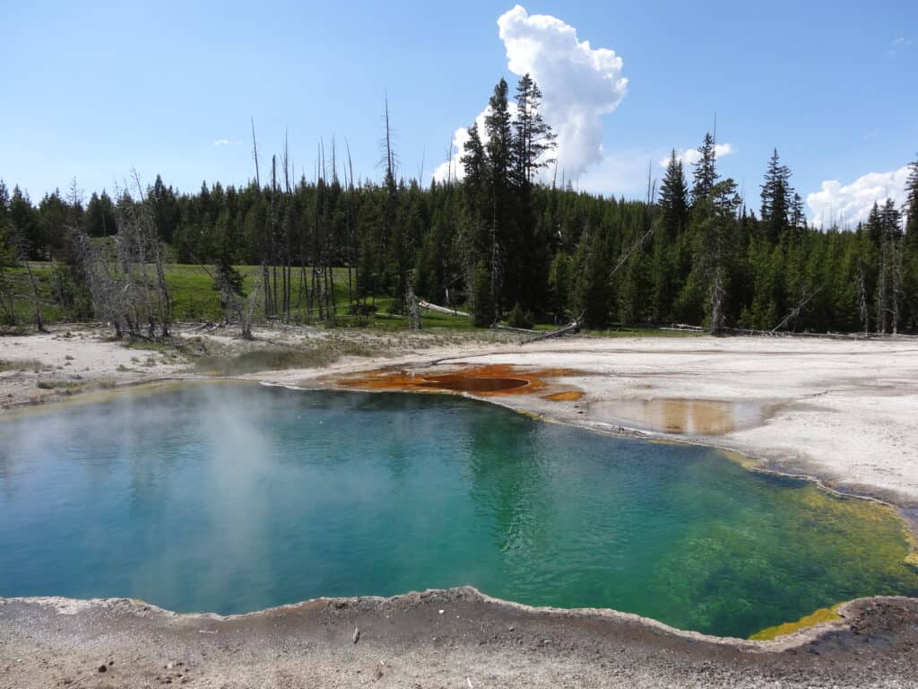 Geothermal feature in Yellowstone