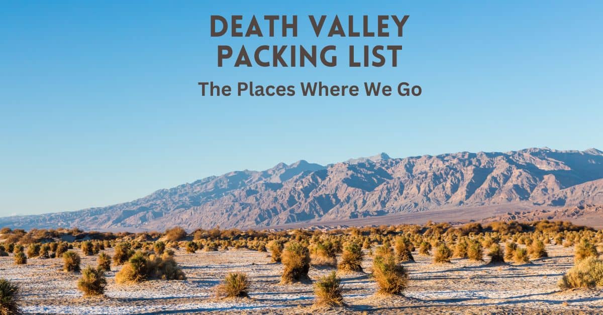 Death Valley Packing List blog post cover