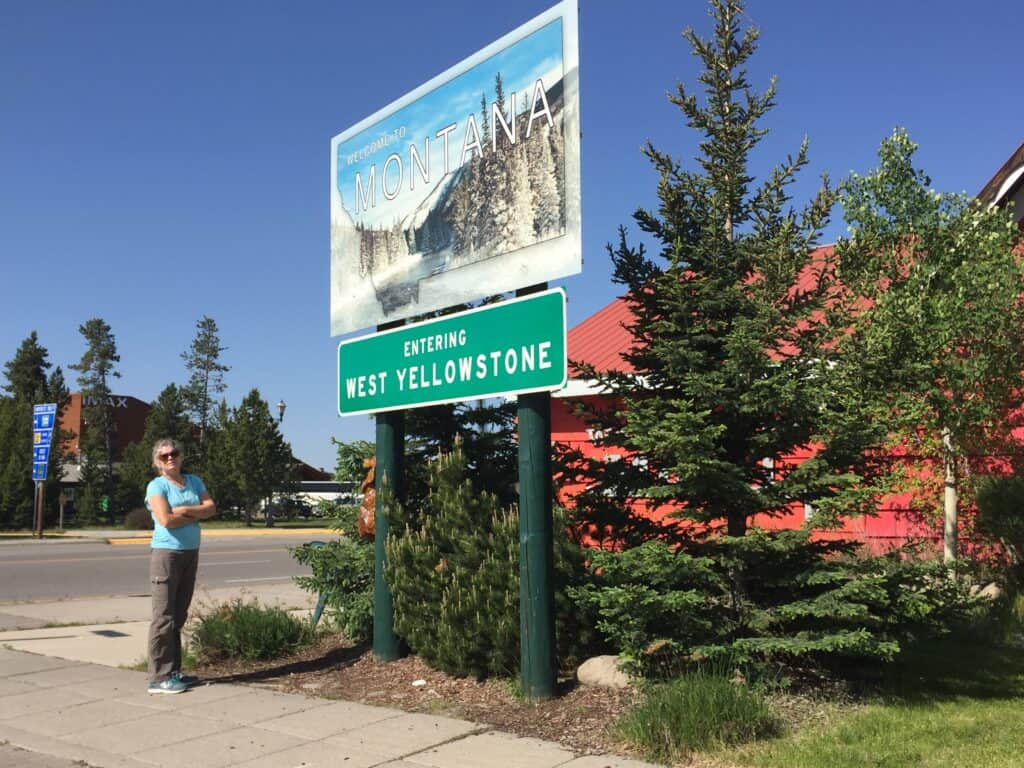 West Yellowstone Sign