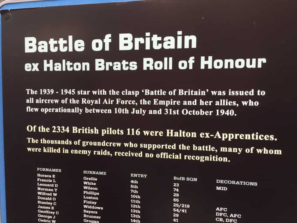 Battle of Britain display at Trenchard Museum