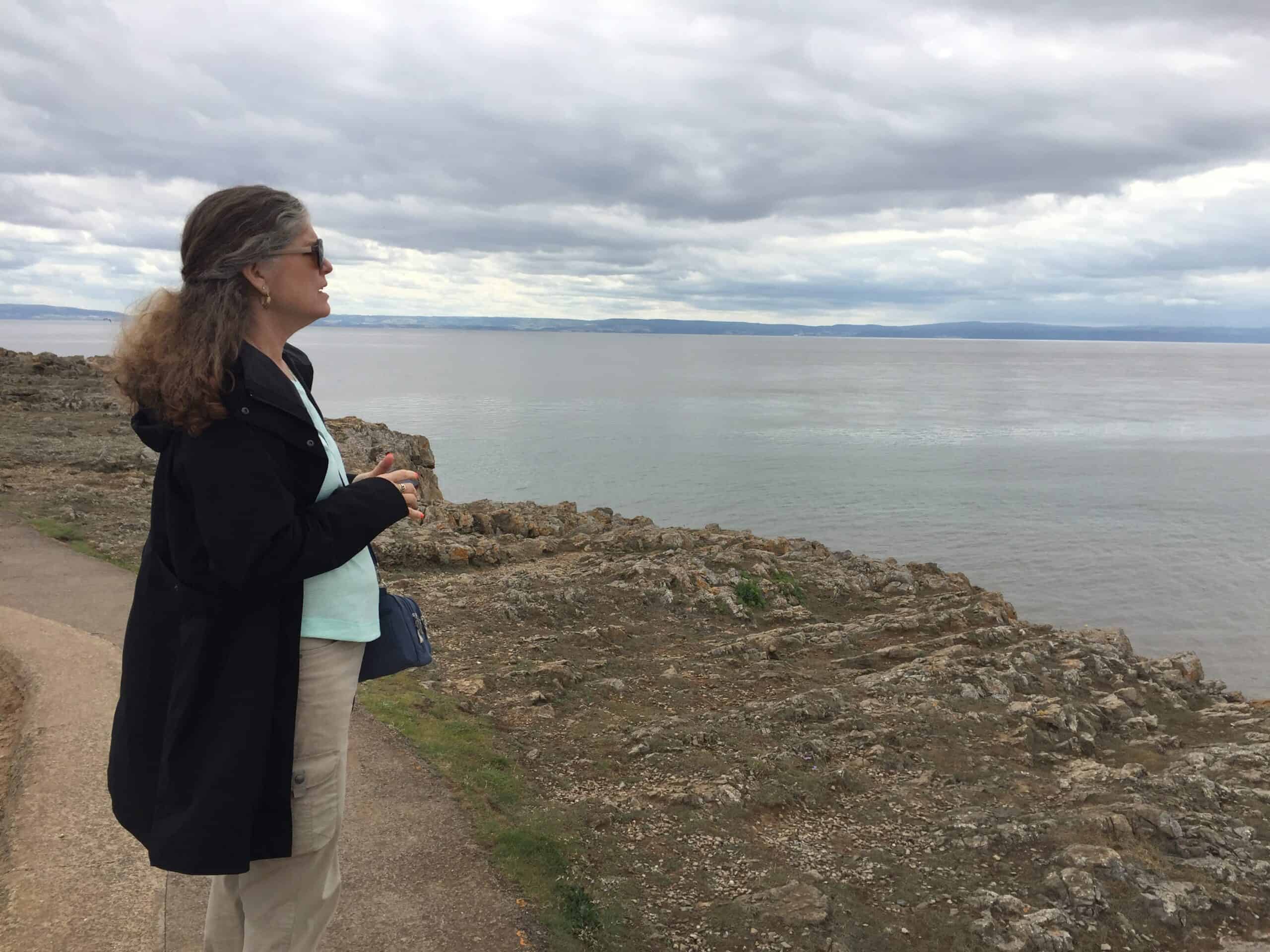 Looking at the Bristol Channel from Barry Island