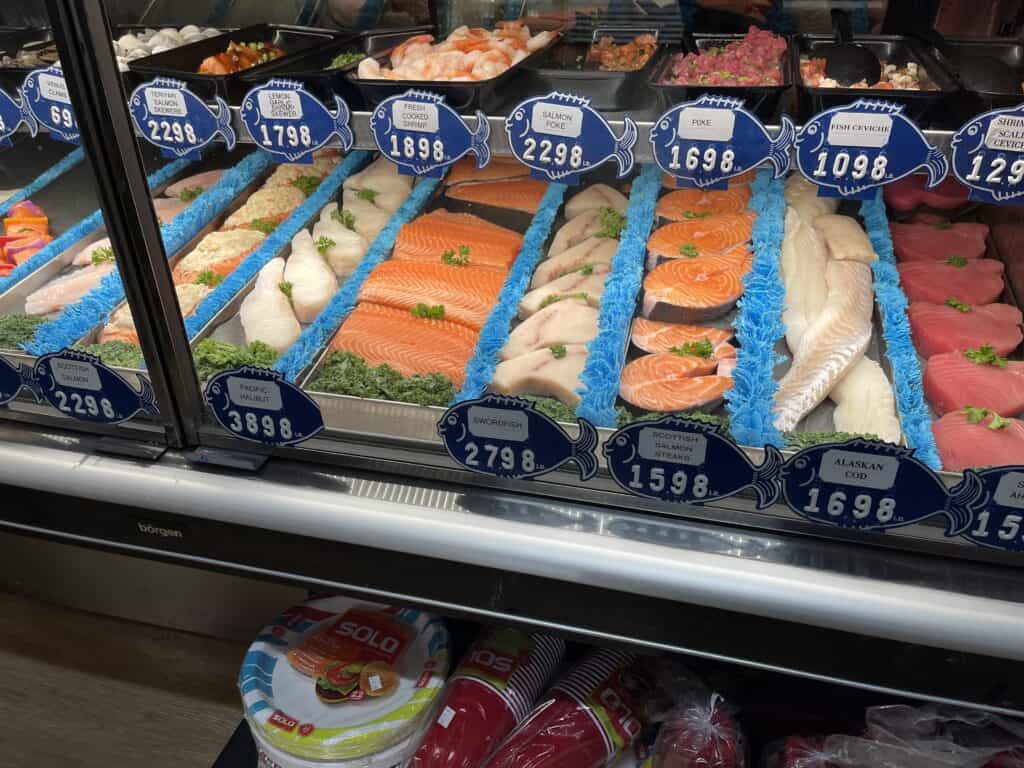 Seafood Counter - Green Acres Market Simi Valley