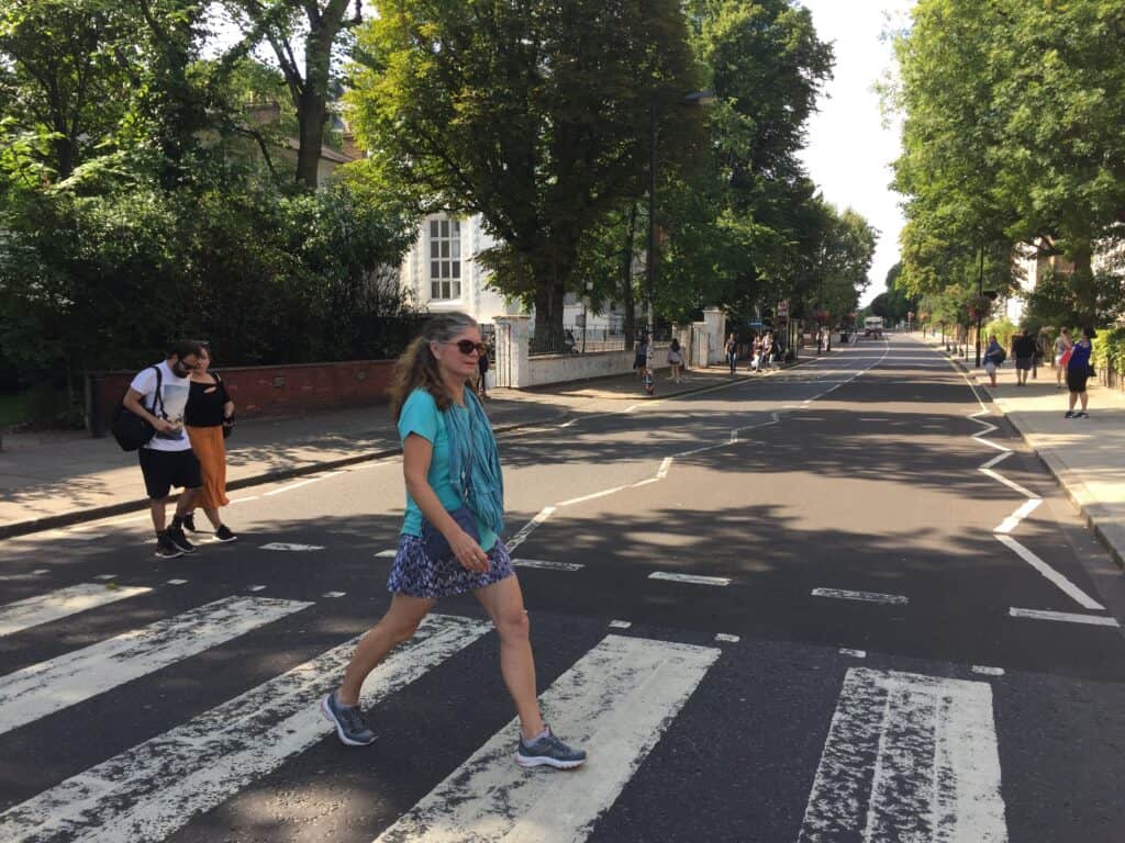 Crosswalk in front of Abbey Road Studios