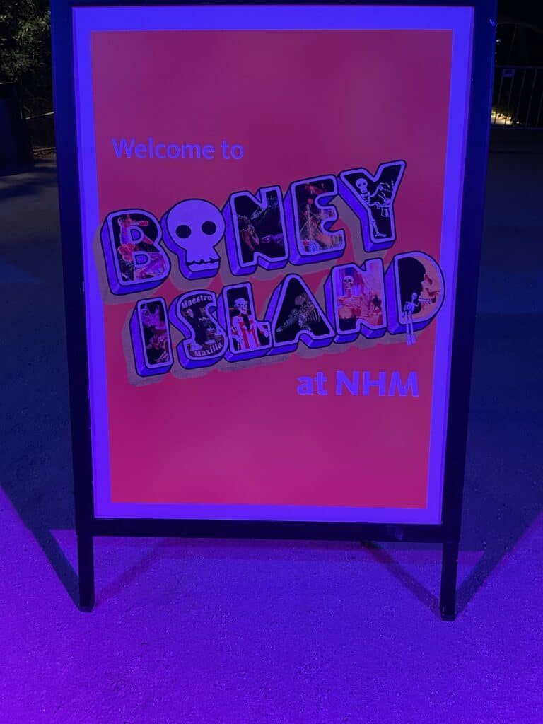 Boney Island entrance sign