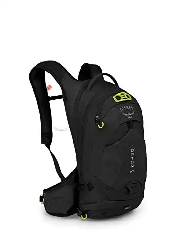 Osprey Raptor 10L Men's Biking Backpack with Hydraulics Reservoir, Black
