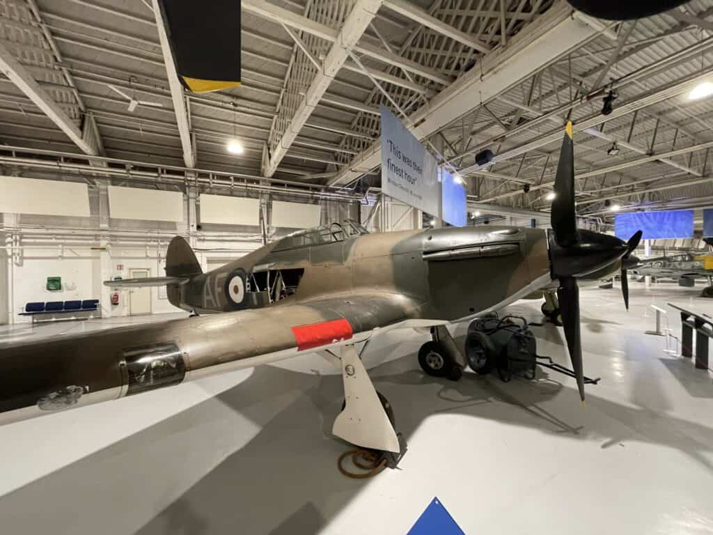 Hawker Hurricane Mark I Aircraft displayed at London RAF Museum