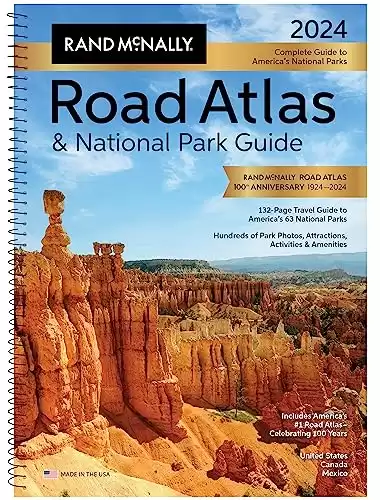 Rand McNally Road Atlas & National Park Guide 2024: United States Canada Mexico