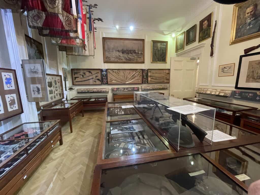Exhibit room inside Polish Institute and Sikorski Museum in London