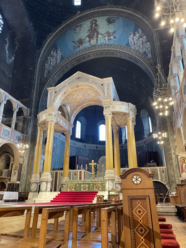 Altar inside Westminster Cathedral in London