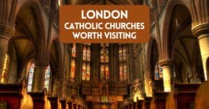 London Catholic Churches - blog post cover image