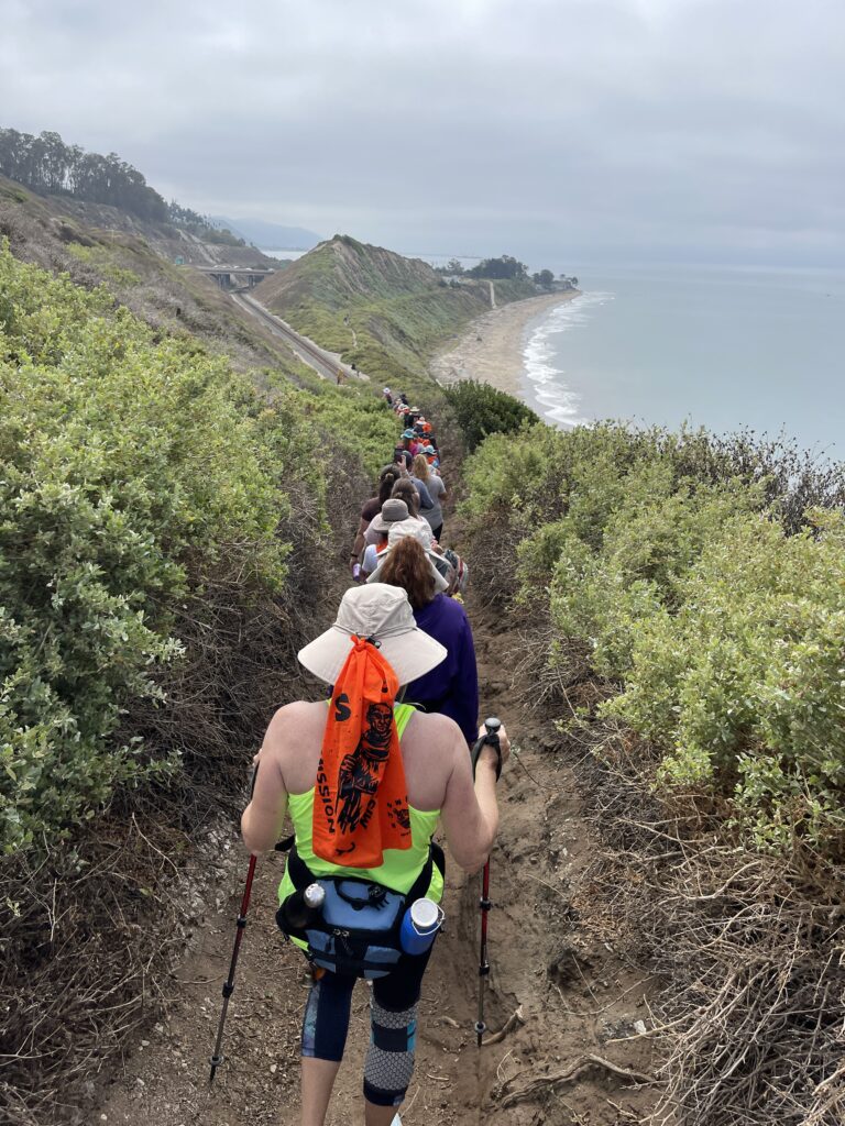 Walking with pilgrims on the Southern California coast from Mission Santa Barbara to Mission San Buenaventura