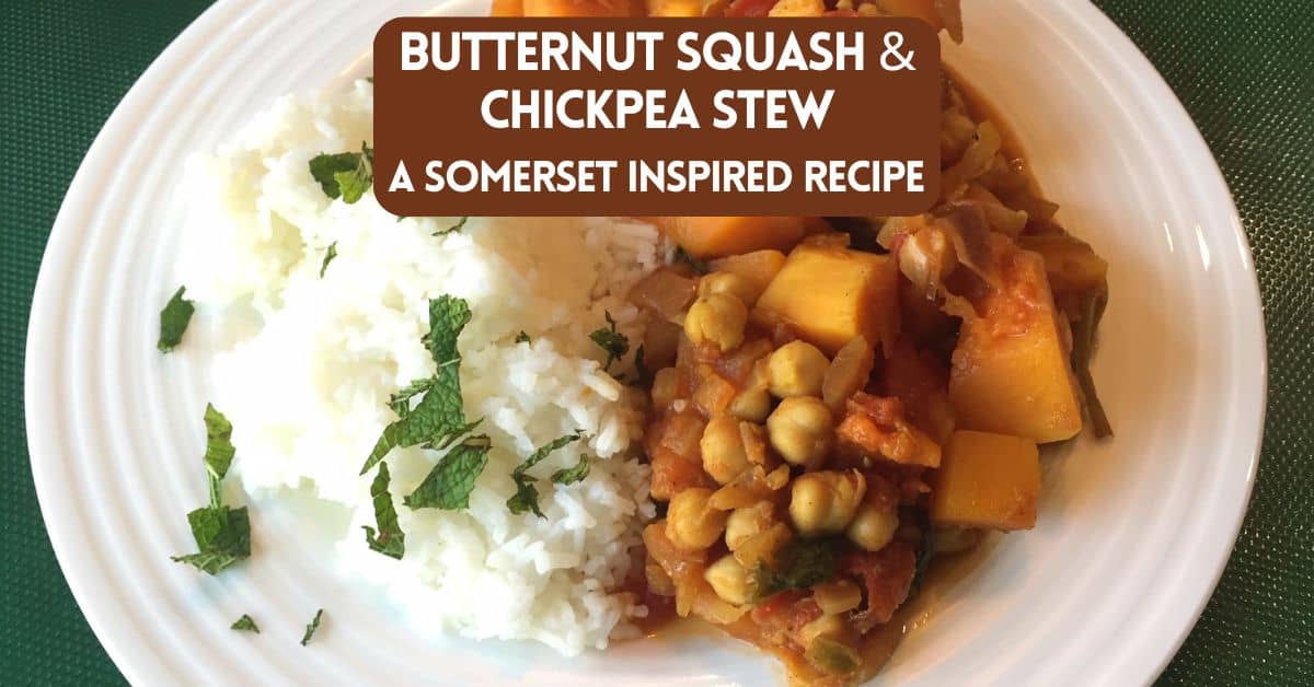 Butternut squash and chickpea stew - blog post cover image