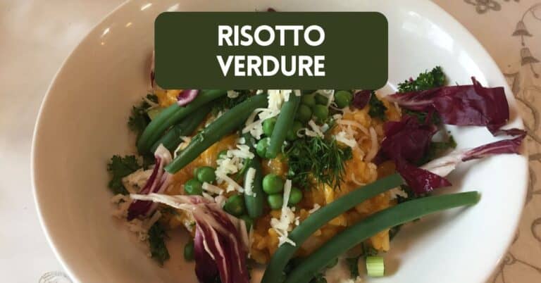 Blog post cover for Risotto Verdure recipe post