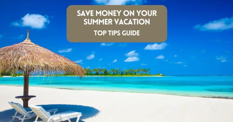 save money on summer vacation - blog post cover image