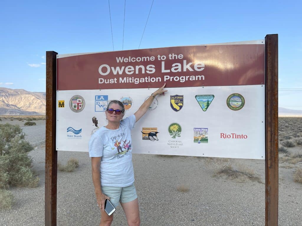 Sign at Owens Lake