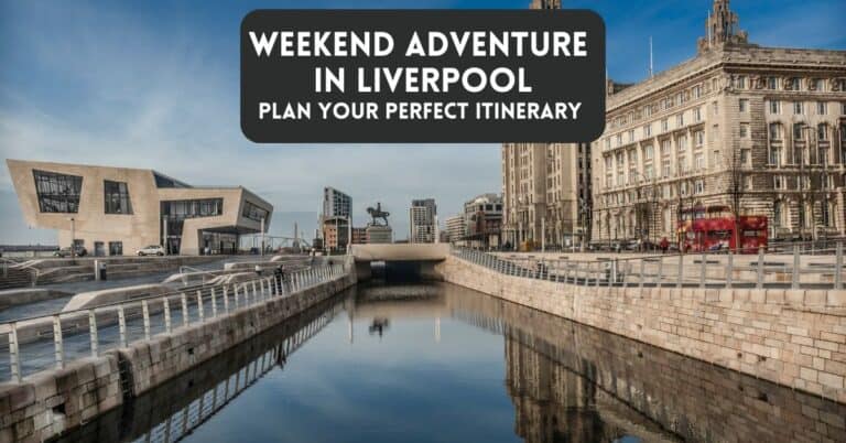 Blog post cover for Liverpool weekend itinerary post