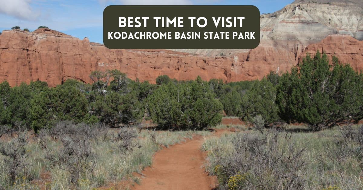 Blog post cover image - the best time to visit Kodachrome Basin State Park