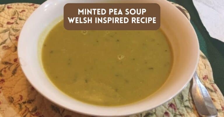 Blog post cover - minted pea soup recipe