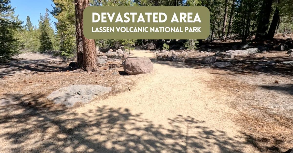 Blog cover image for article on Devastated Area in Lassen Volcanic National Park