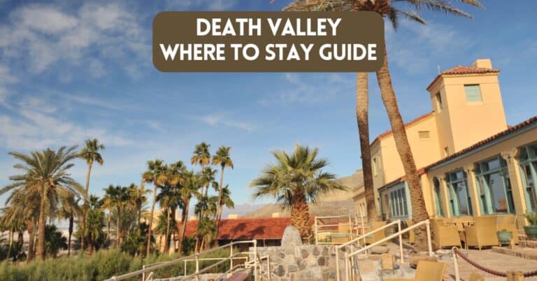 Cover image for blog post about where to stay in Death Valley