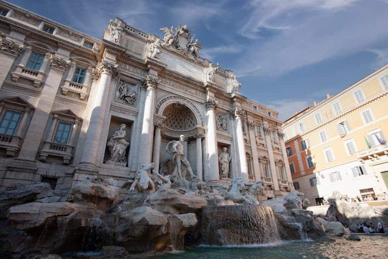 Explore the stunning architecture of Trevi Fountain, a true icon of Rome. Ideal for travel and architecture enthusiasts.