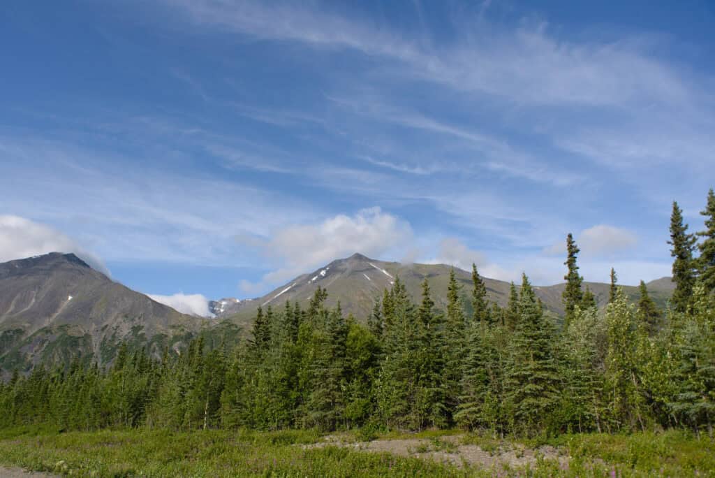 Mountain vista near Healy, Alaska