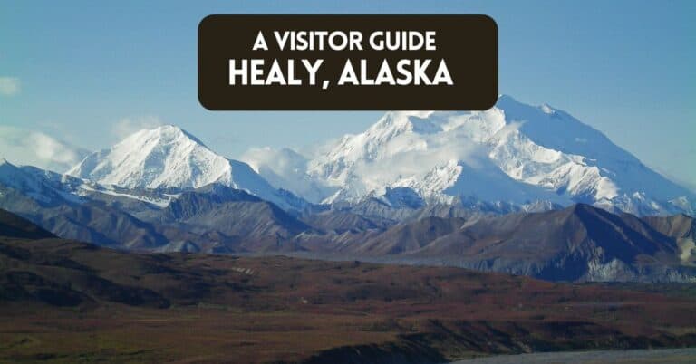 Blog post cover for article on Healy Alaska visitor guide