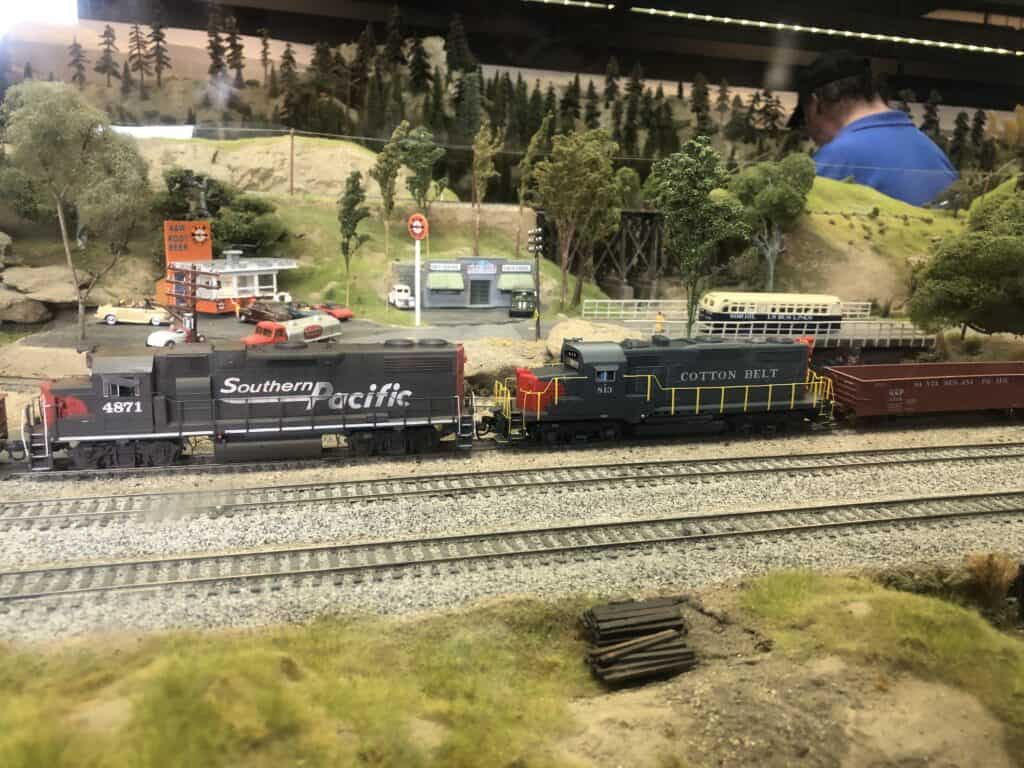 Model railroad cars from Santa Susana Model Railroad exhibit