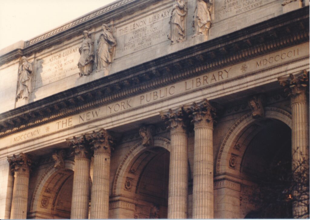 Front of New York City Public Library