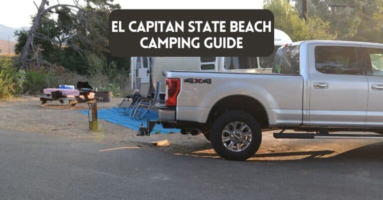 Blog post cover for article about El Capitan State Beach Camping