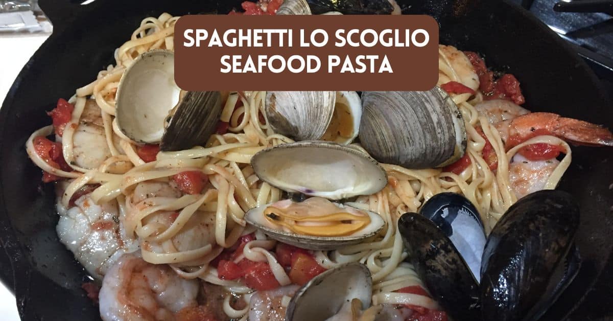 Cover image for blog post about Spaghetti Lo Scoglio recipe