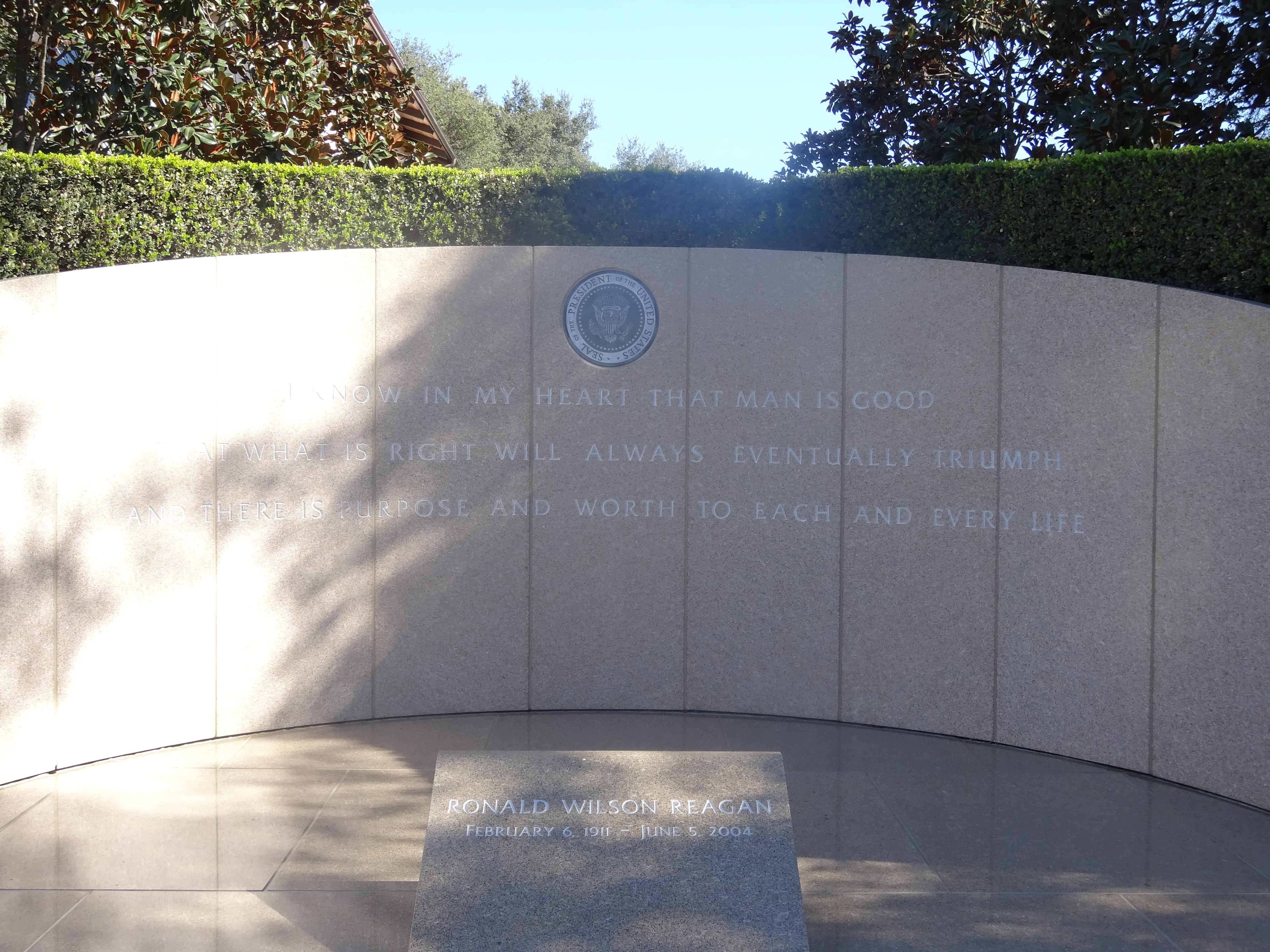 Signage at Ronald Reagan Library