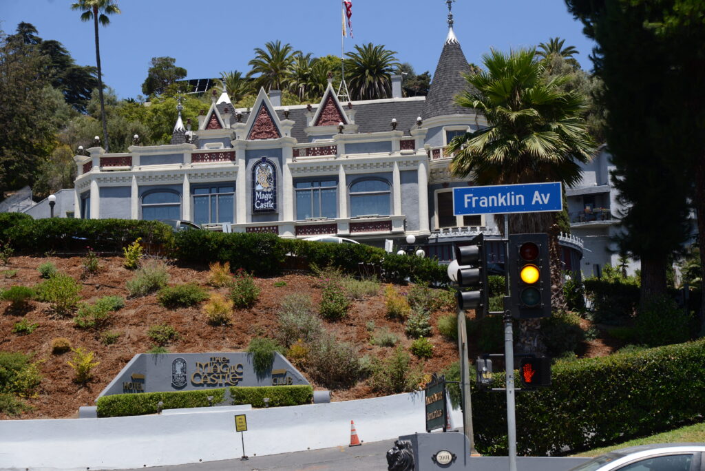Outside view of Magic Castle in Hollywood